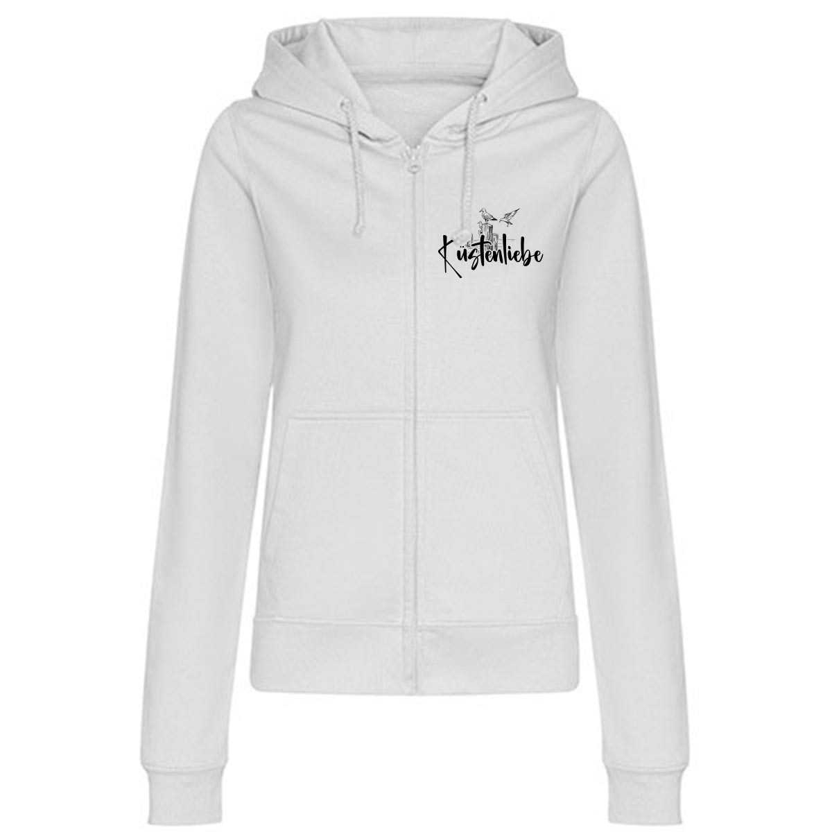 Küstenliebe Möwe Damen Kapuzenjacke