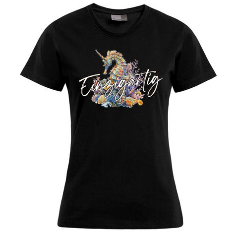 Einzigartig Seepferd Damen T-Shirt