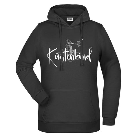 Küstenkind Möwe Damen Komfort Kapuzenpulli