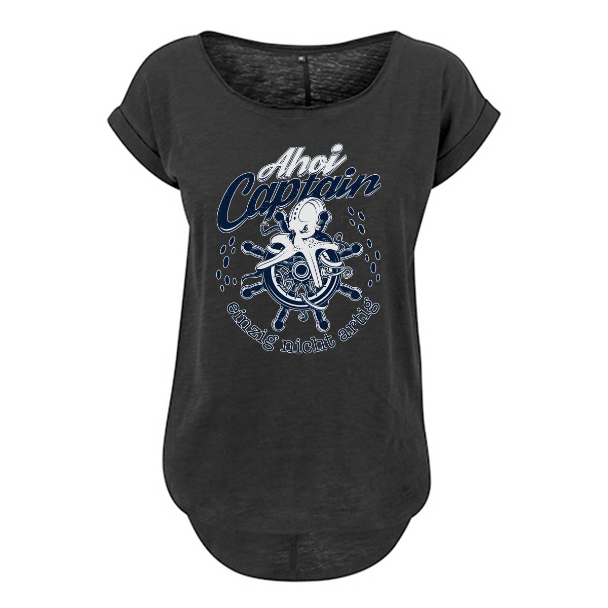 Ahoi Captain Damen Slub T-Shirt