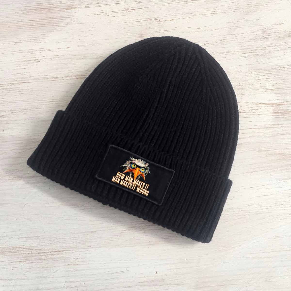 How man makes it Strick Beanie