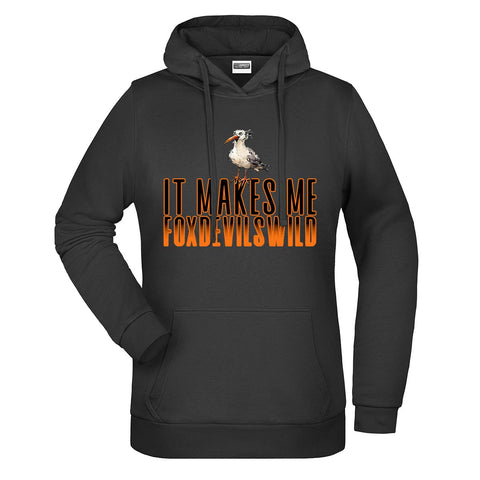 Foxdevilswild Damen Komfort Kapuzenpulli