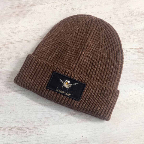 Verrückte Möwe Strick Beanie