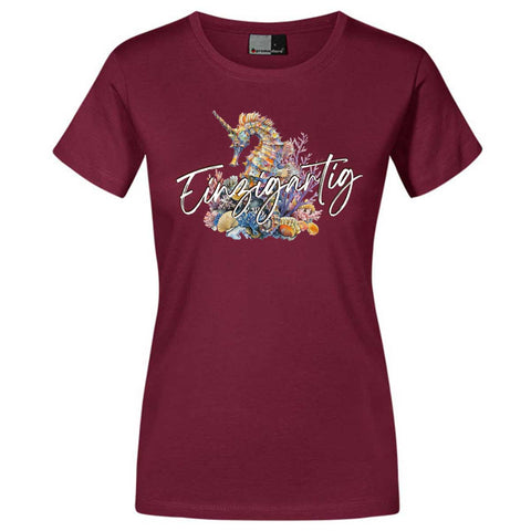 Einzigartig Seepferd Damen T-Shirt