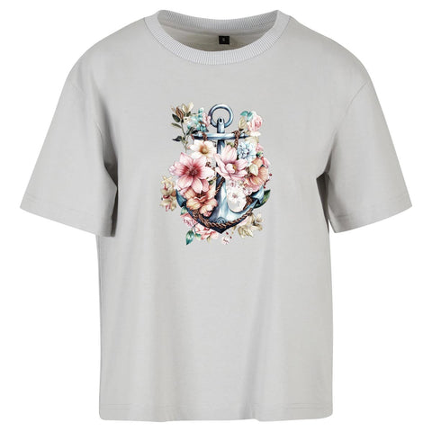 Floral Anker Damen Loose T-Shirt