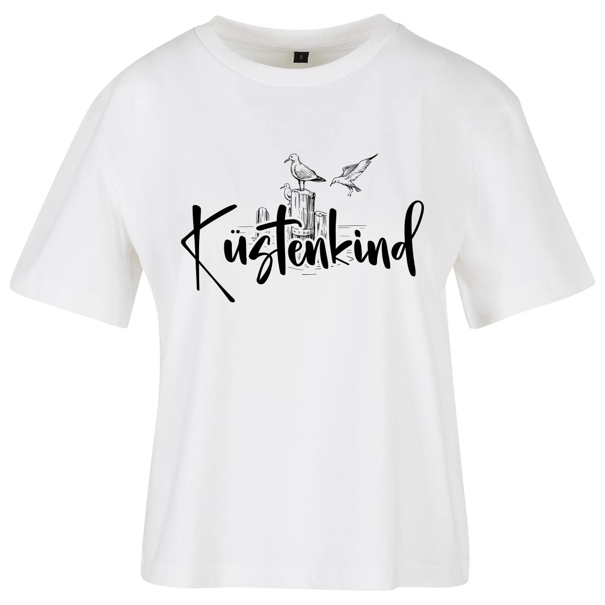 Küstenkind Möwe Damen Loose T-Shirt