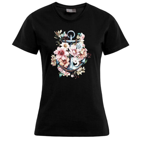 Floral Anker Damen T-Shirt