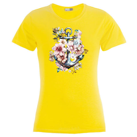 Floral Anker Damen T-Shirt