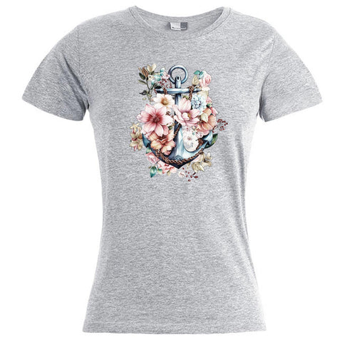 Floral Anker Damen T-Shirt