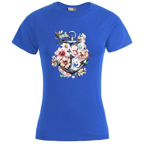 Floral Anker Damen T-Shirt