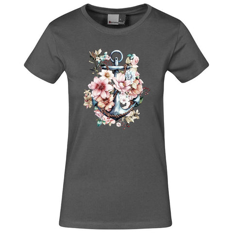 Floral Anker Damen T-Shirt