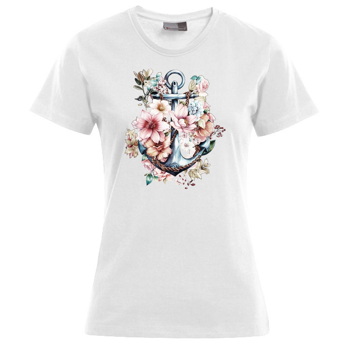 Floral Anker Damen T-Shirt