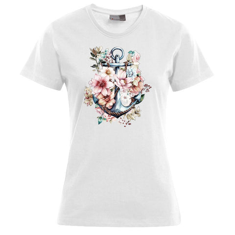 Floral Anker Damen T-Shirt