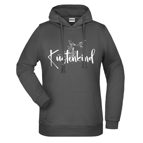 Küstenkind Möwe Damen Komfort Kapuzenpulli