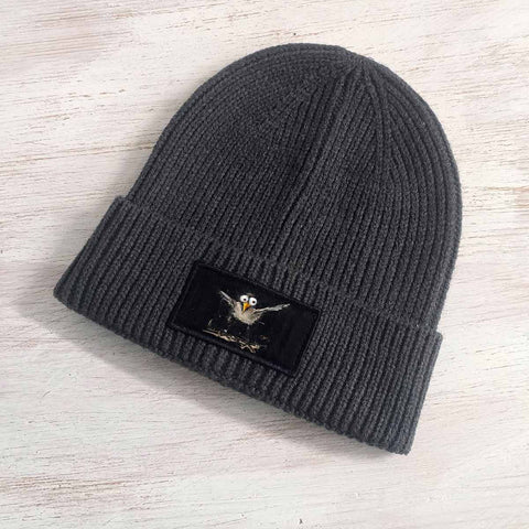 Verrückte Möwe Strick Beanie