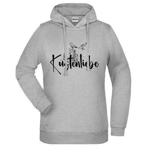 Küstenliebe Möwe Damen Komfort Kapuzenpulli