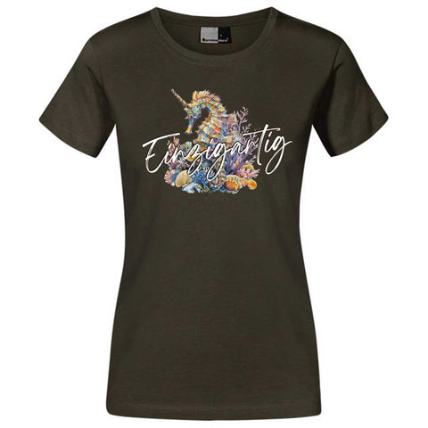 Einzigartig Seepferd Damen T-Shirt