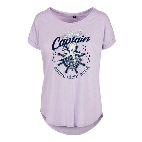 Ahoi Captain Damen Slub T-Shirt