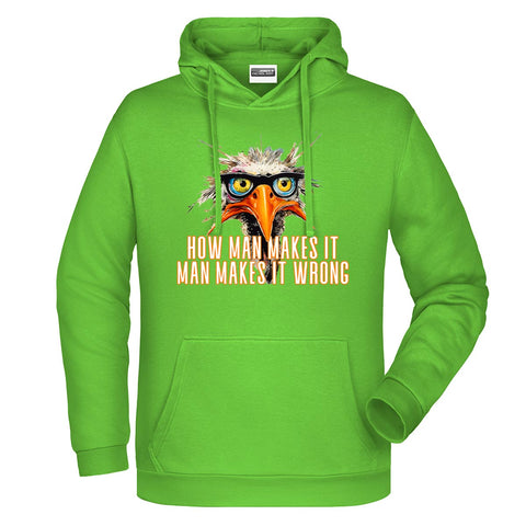 How man makes Herren Komfort Kapuzenpulli