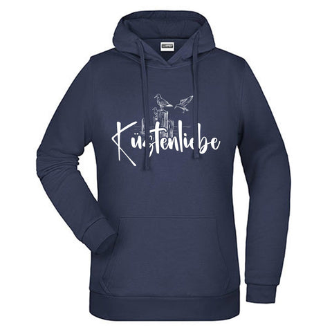 Küstenliebe Möwe Damen Komfort Kapuzenpulli