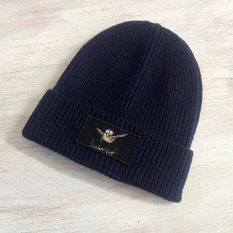 Verrückte Möwe Strick Beanie