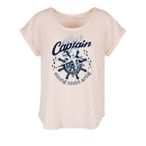 Ahoi Captain Damen Slub T-Shirt