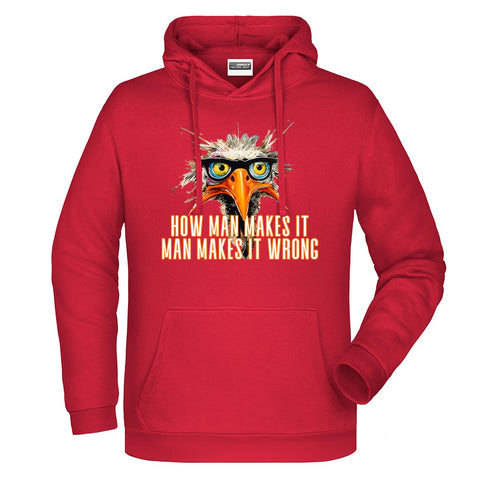 How man makes Herren Komfort Kapuzenpulli