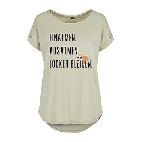 Locker bleiben Damen Slub T-Shirt