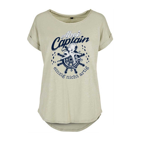 Ahoi Captain Damen Slub T-Shirt