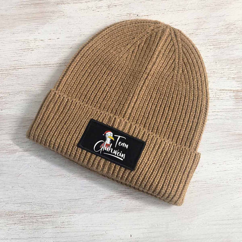 Team Glühwein Strick Beanie