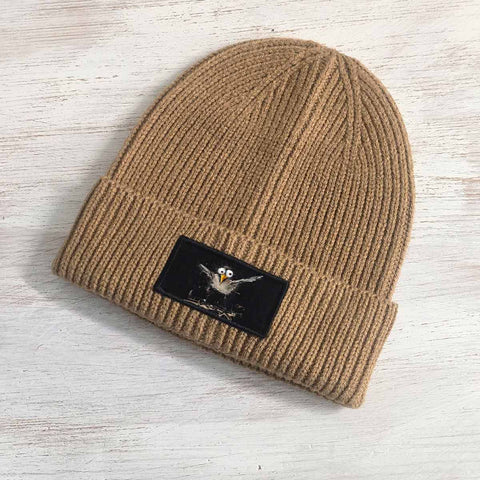 Verrückte Möwe Strick Beanie