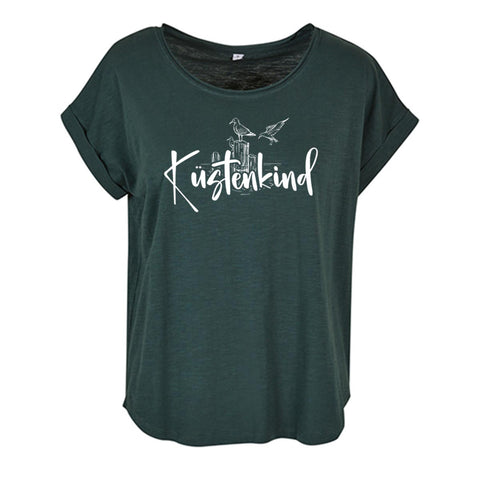 Küstenkind Möwe Damen Slub T-Shirt