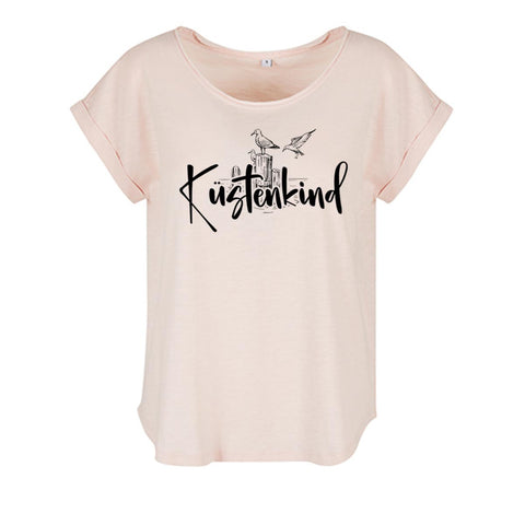 Küstenkind Möwe Damen Slub T-Shirt