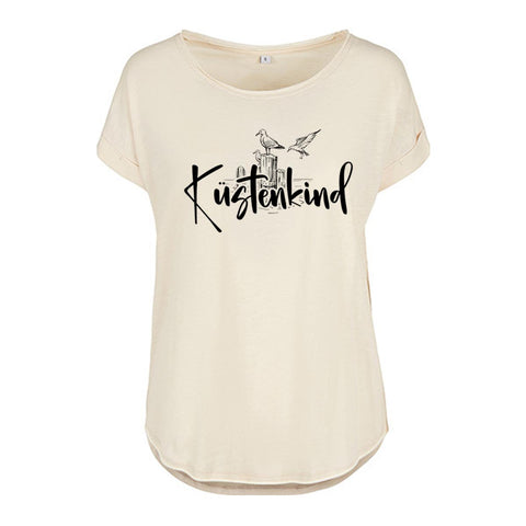 Küstenkind Möwe Damen Slub T-Shirt