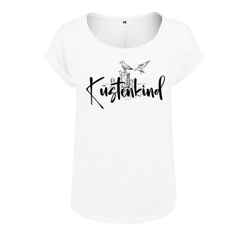 Küstenkind Möwe Damen Slub T-Shirt