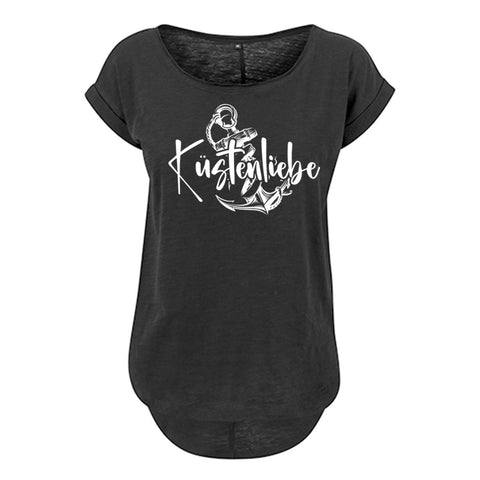 Küstenliebe Anker Damen Slub T-Shirt