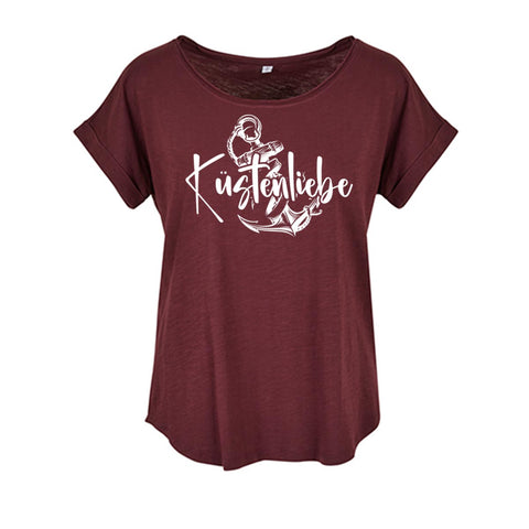 Küstenliebe Anker Damen Slub T-Shirt