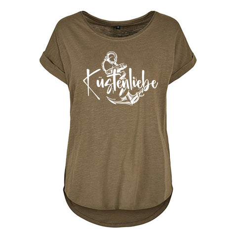 Küstenliebe Anker Damen Slub T-Shirt