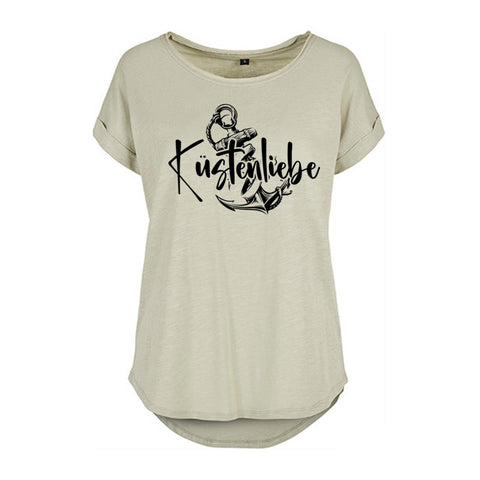 Küstenliebe Anker Damen Slub T-Shirt