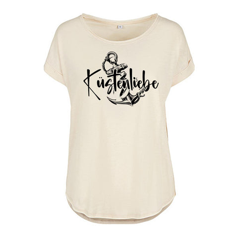 Küstenliebe Anker Damen Slub T-Shirt