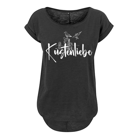 Küstenliebe Möwe Damen Slub T-Shirt