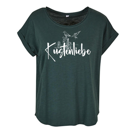 Küstenliebe Möwe Damen Slub T-Shirt