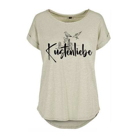 Küstenliebe Möwe Damen Slub T-Shirt