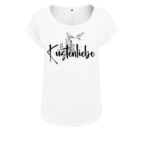 Küstenliebe Möwe Damen Slub T-Shirt