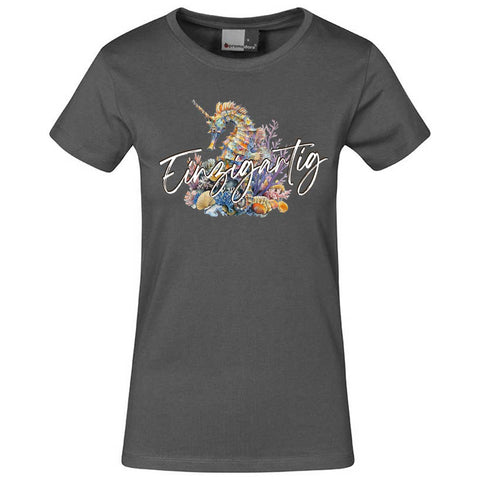 Einzigartig Seepferd Damen T-Shirt