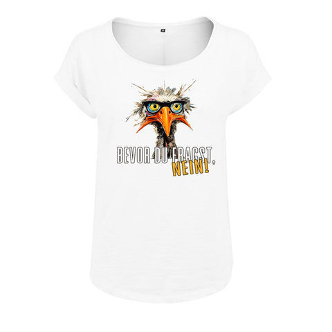 Bevor du fragst Damen Slub T-Shirt