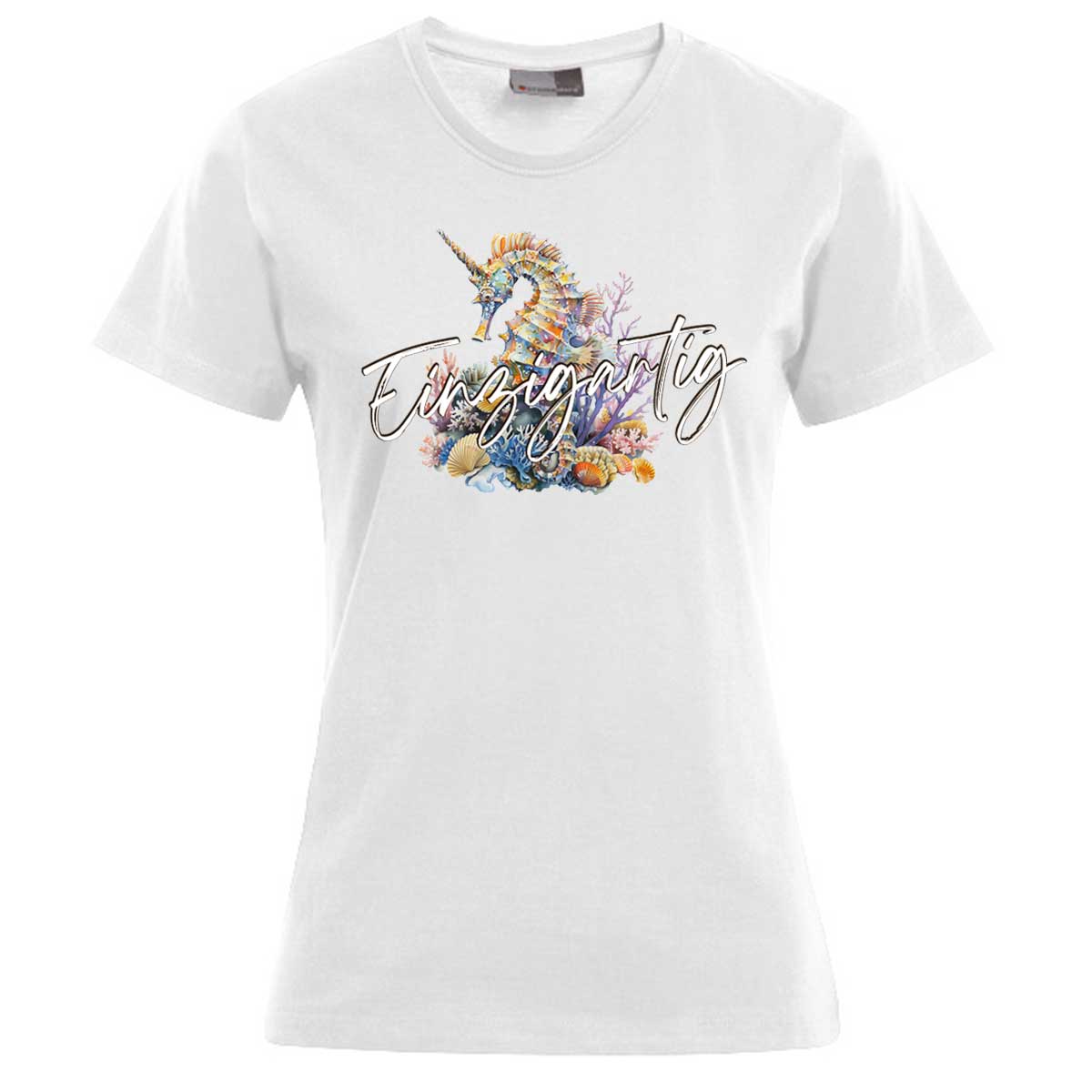 Einzigartig Seepferd Damen T-Shirt