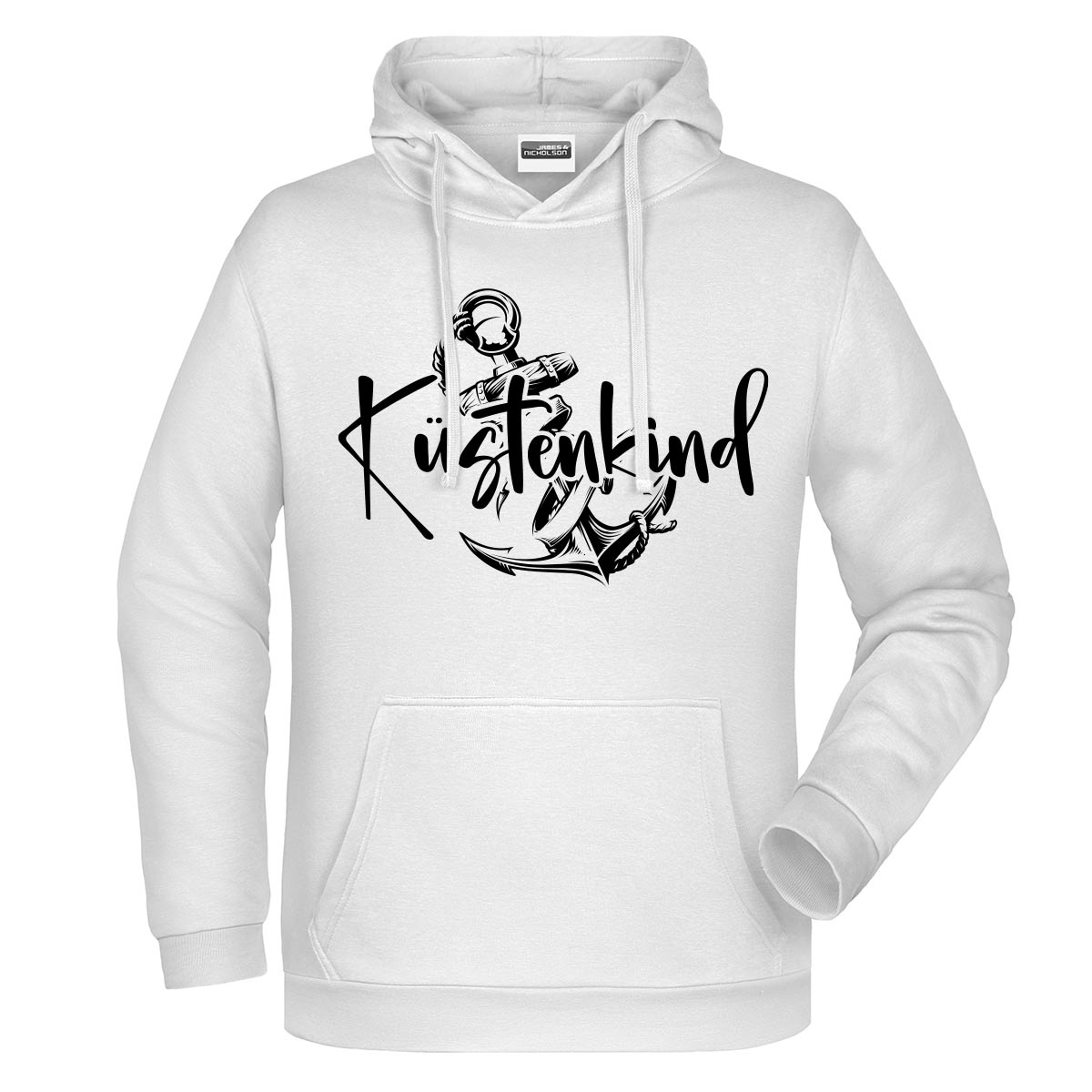 Küstenkind Anker Herren Komfort Kapuzenpulli