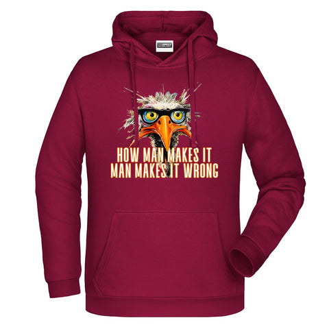 How man makes Herren Komfort Kapuzenpulli