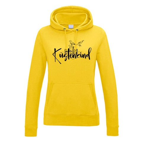 Küstenkind Möwe Damen Kapuzenpulli